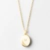Oval Locket Necklace 2 Oval Locket Necklace -Gldn Shop oval locket 3865