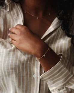 Pearl Droplet Bracelet -Gldn Shop pearl drops bracelet gldn jewelry 531 yes