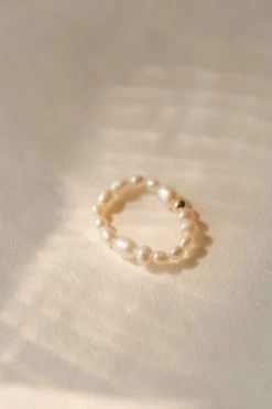 Organic Pearl Ring 14 Organic Pearl Ring -Gldn Shop pearls gldn 1142 min