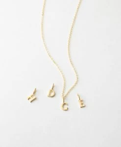 Dainty Serif Initial Necklace