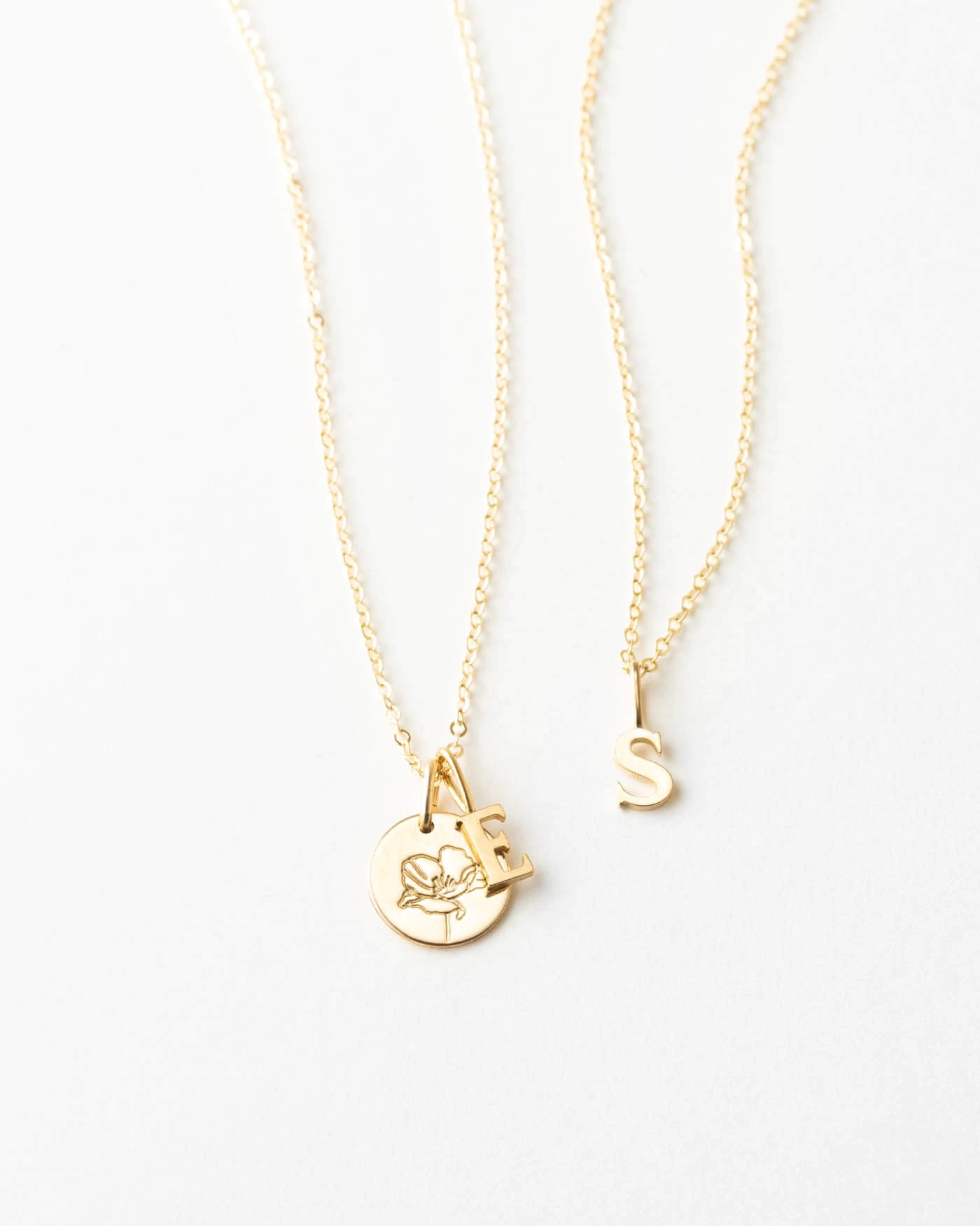 Dainty Serif Initial Necklace 8 Dainty Serif Initial Necklace - Image 6