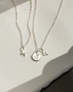 Dainty Serif Initial Necklace 27 Dainty Serif Initial Necklace -Gldn Shop serif gldn letters 9240