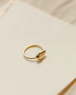 Solid Gold River Stone Ring -Gldn Shop stones gldn 1119 min