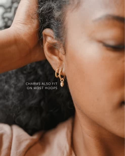 Strawberry Charm 21 Strawberry Charm -Gldn Shop strawberry charm hoops model min