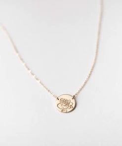 Flora Link Necklace 18 Flora Link Necklace -Gldn Shop suspended rose 794B4233