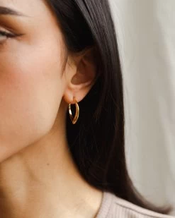 Flow Hoops -Gldn Shop wavy curved hoop earrings min