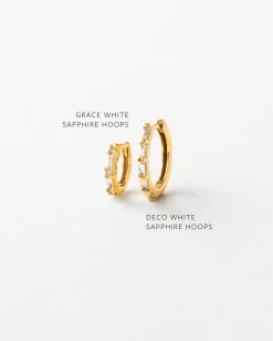 Deco White Sapphire Hoops 13 Deco White Sapphire Hoops -Gldn Shop white sapphire hoops comparison